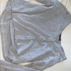 Grey button up Shirt